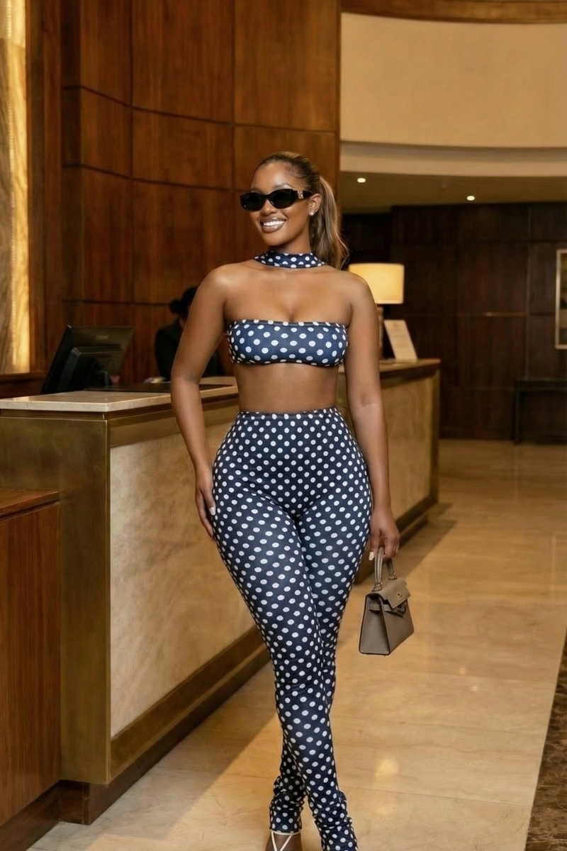 Blue Backless Boulevard